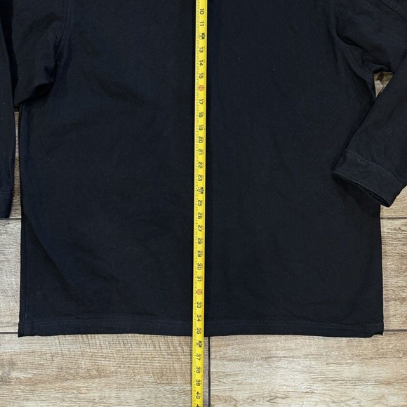 HUGO BOSS JEANS Black Denim Jacket Vintage Men's Coat size XL Hip Hop - Picture 7 of 10